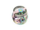100pcs Small Hair Ties in a Jar - Pastel Colours