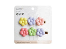 2pcs Plastic Flowers Hair Clip