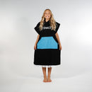 Hello Stranger | Poncho towel - Black Blue