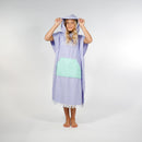 Hello Stranger | Poncho Towel - Light Purple- Mint