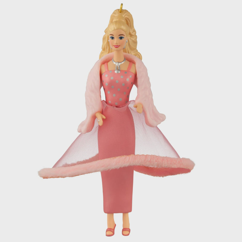 Barbie™, Pink & Pretty Barbie™ — 2025 Hallmark Keepsake Christmas Ornament