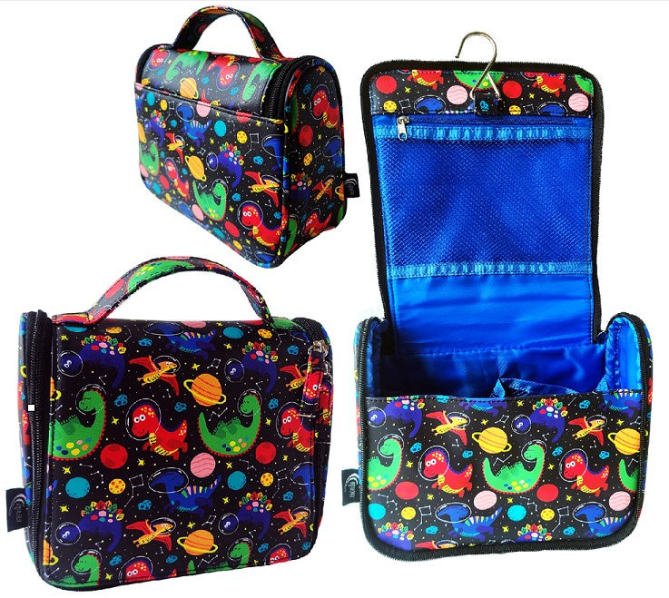 Mondo | Kids Toilet Bag - Space Dinos - Hang Up Caddy