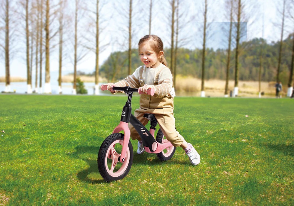 Hape Shock Absorbing Balance Bike Pink Black