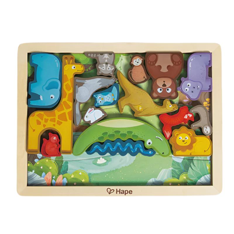Hape | Animal Kingdom Puzzle 22pce