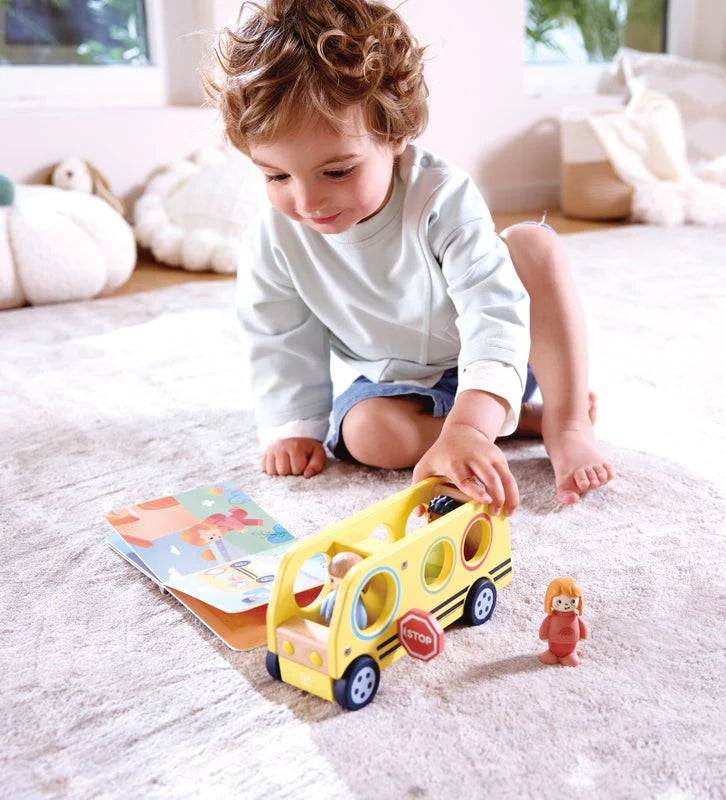 Hape Land The Lively School Bus