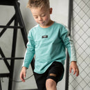 Cracked Soda | Kids Huck L/S Tee-Wasabi