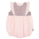 Korango | Smocked Poplin Spot Sunsuit Pink RRP $59.99