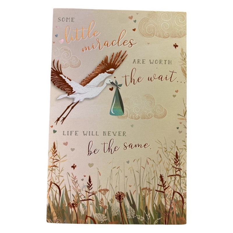 Some little Miracles are Worth The Wait Baby Card