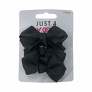 Just 4 You | School Hair Acc-Clip Bows 3pk