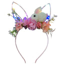 Easter Bunny Headband with LED Light
