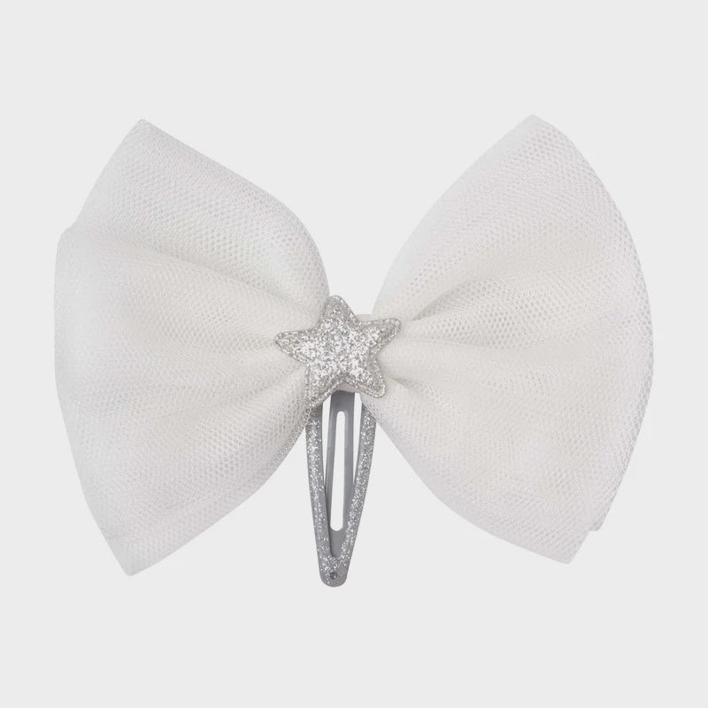 SPARKLY STAR HAIR CLIP - IVORY