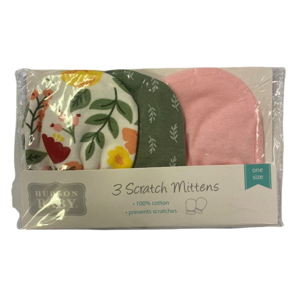 Hudson Baby | 3 Scratch Mittens - Assorted