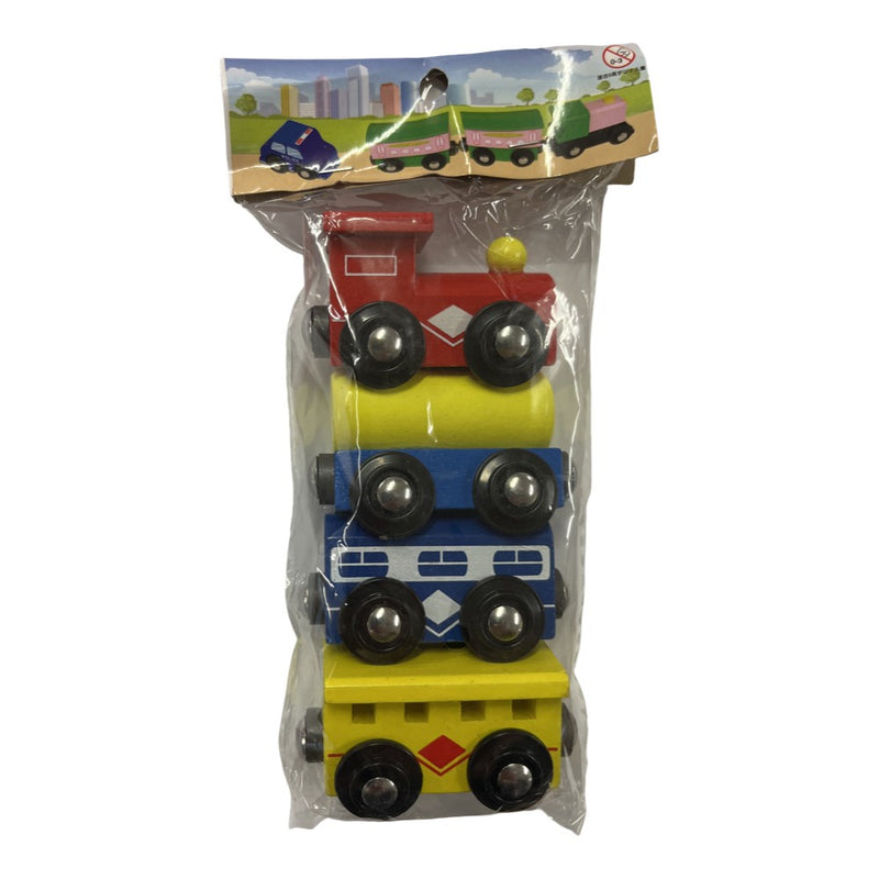 Wooden Magnetic Trains -  4 pack