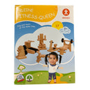 Dollhouse Fitness Room Scale 1:13 Wooden Toy (Fitness Queen)