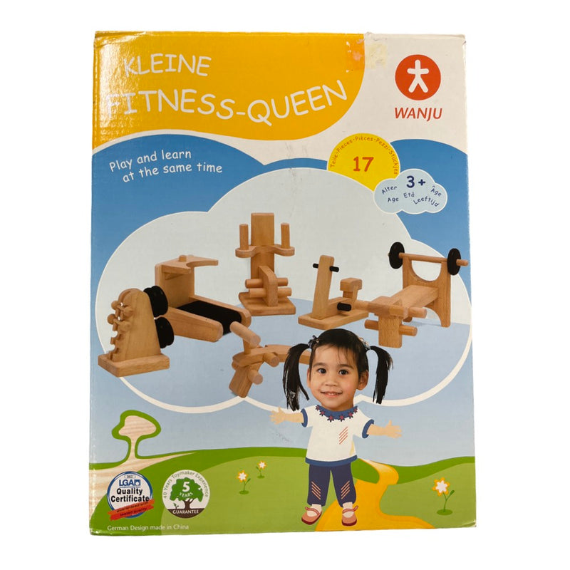 Dollhouse Fitness Room Scale 1:13 Wooden Toy (Fitness Queen) RRP $19.99