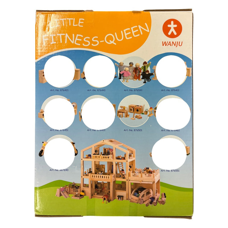 Dollhouse Fitness Room Scale 1:13 Wooden Toy (Fitness Queen) RRP $19.99
