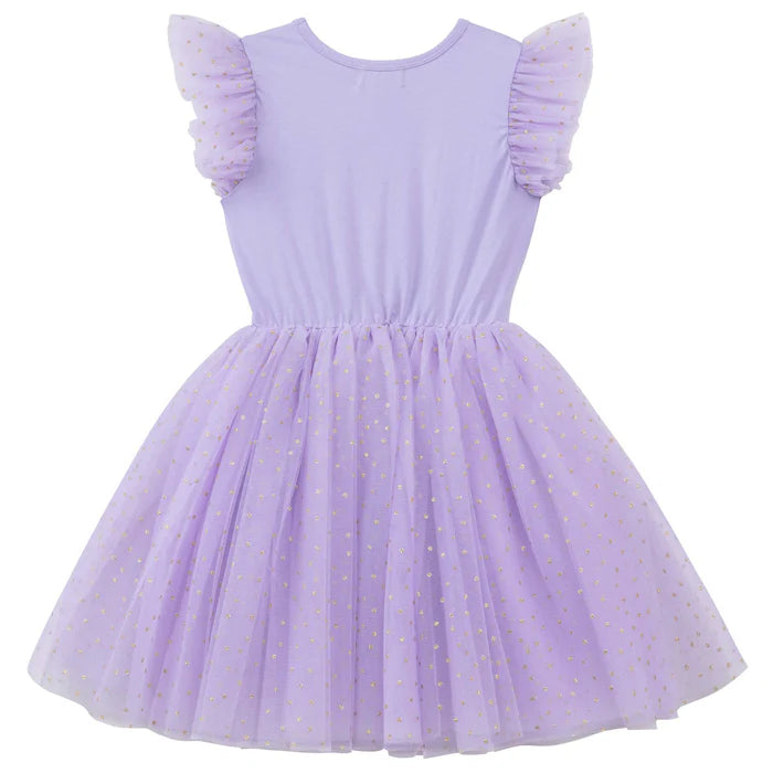 Designer Kidz | UNICORN SEQUIN S/S TUTU DRESS - LAVENDER