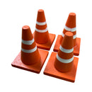 Wooden Toy Traffic Cones - 4pk