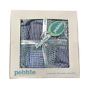 Pebble | Crochet Cotton Baby Blanket | Blue