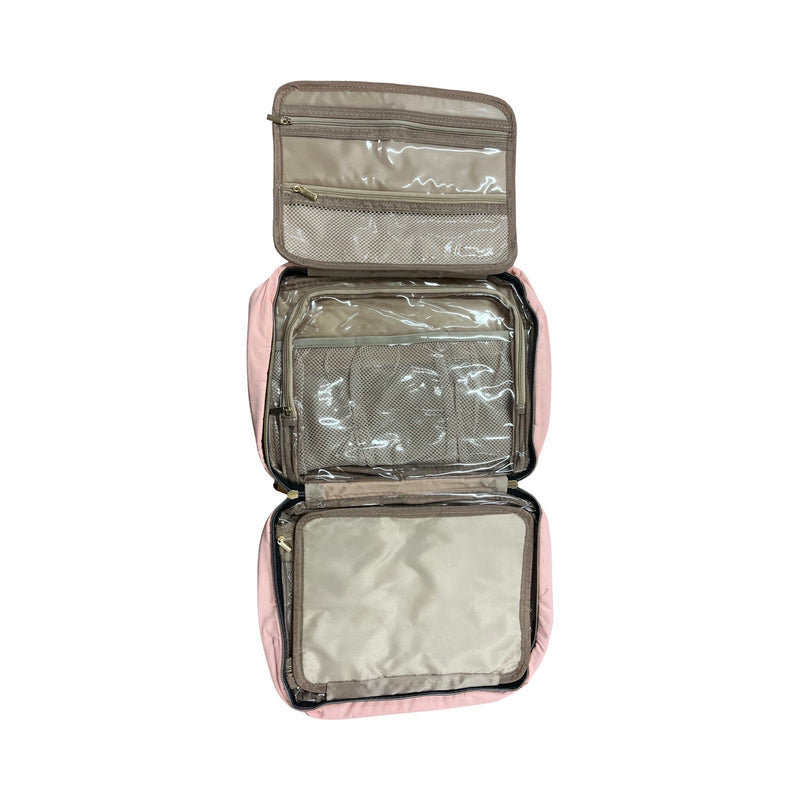 4-Section Toiletry Bag -  Pink