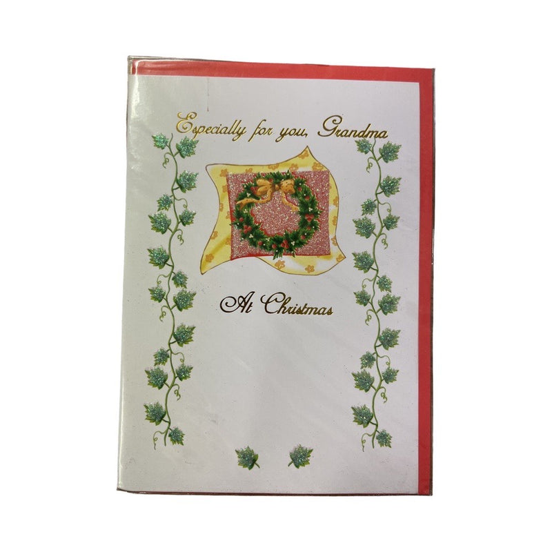 Family Christmas card Deluxe For Grandma