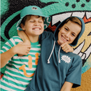 BAND OF BOYS | Green Striped Smile Tee