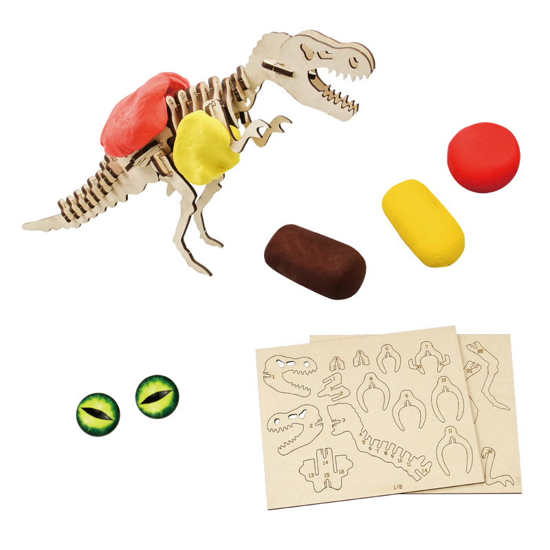 Jeanny | Tyrannosaurus 3D Wooden Clay Kit