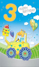 Happy Birthday 3 Age (Boy)