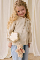 Snuggle Bunnies - Arthur Keyring - Arthur with Red Stripe Bow
