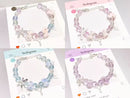 Colour Stone Bracelet with Flowers