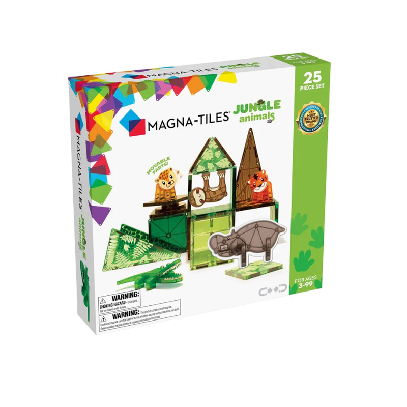 Magna-Tiles | Jungle Animals 25-Piece Set