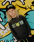 BAND OF BOYS | Charcoal Monster LS Tee