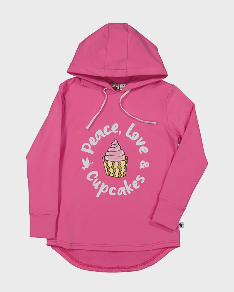 Radicool Kids | PEACE, LOVE & CUPCAKES HOOD