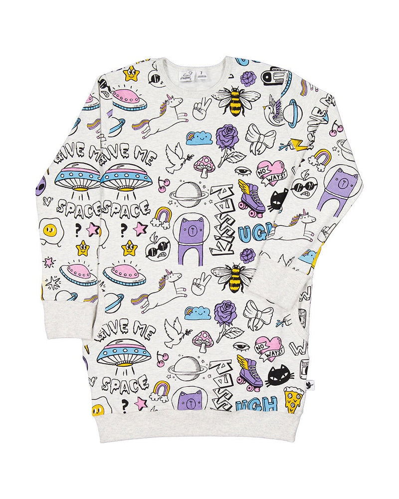 Radicool Kids | Doodle Sweater Dress