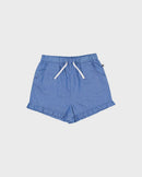 Radicool Kids | Chambray Frill Short - Blue