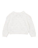 Bébé  | Girls Organic Cloud Pointelle Cardi 3-7y - Cloud