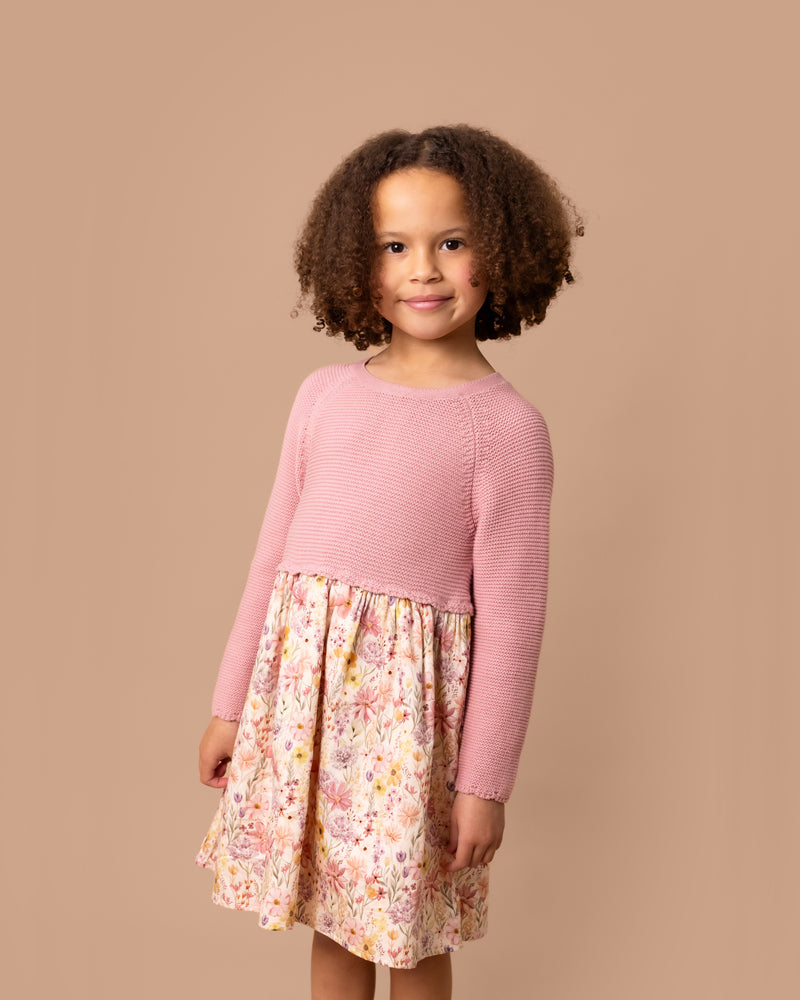 Bébé | Thea Bodice Knitted Dress 3-7yrs