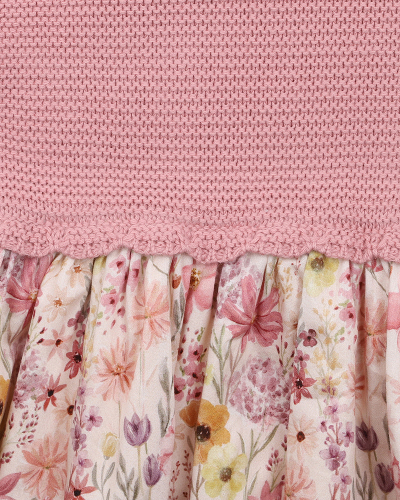 Bébé | Baby Girl Thea Bodice Knitted Dress