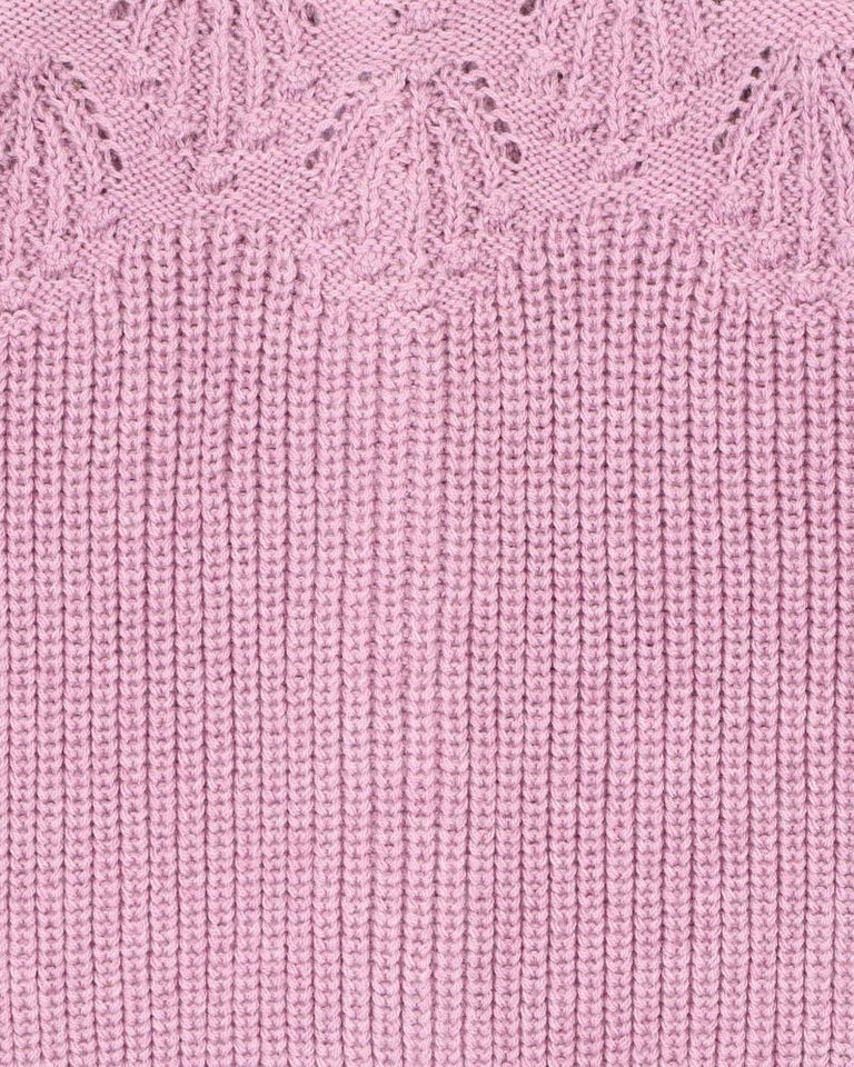Bébé | Knitted Baby Cardigan - Heather Marl