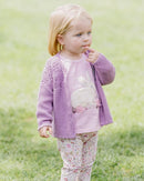 Bébé | Knitted Baby Cardigan - Heather Marl