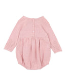 Bébé  baby | Fern Organic Pointelle Knitted Bodysuit - Blossom