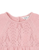 Bébé  baby | Fern Organic Pointelle Knitted Bodysuit - Blossom