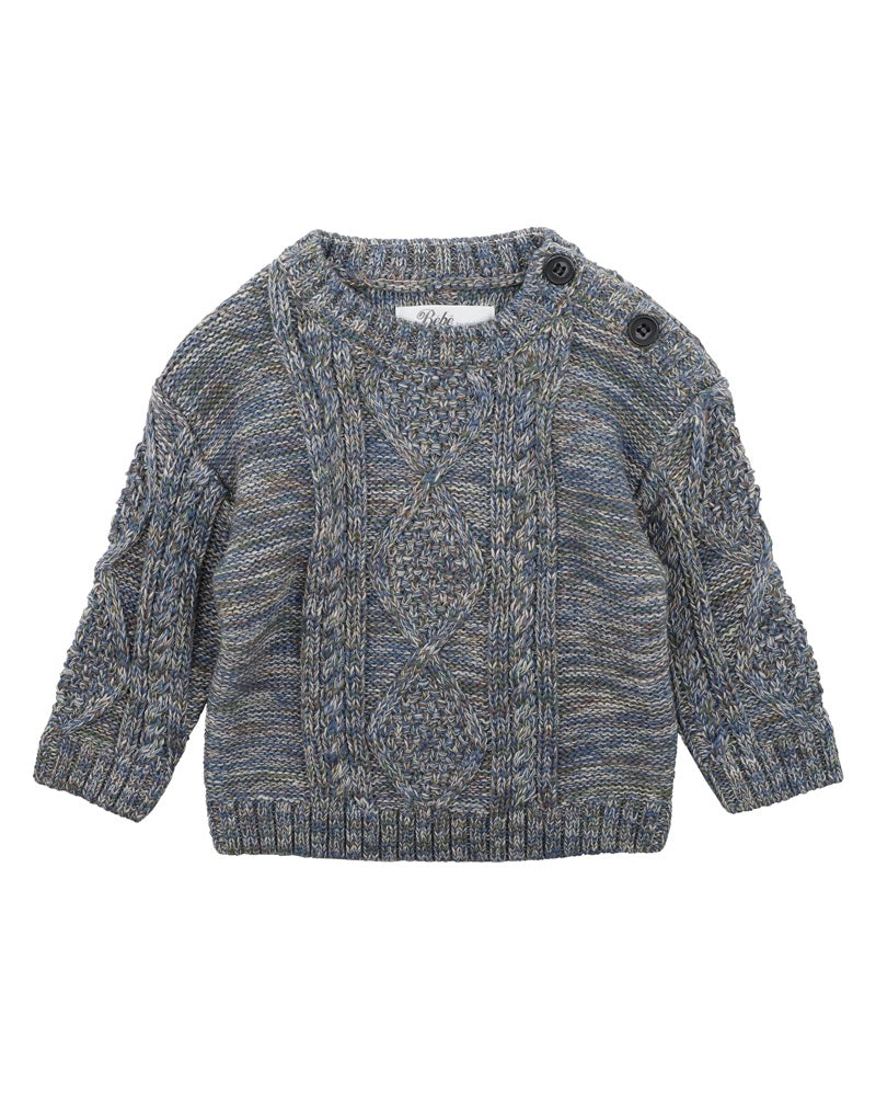 Bébé | Myles Cable Knitted Jumper - Multi