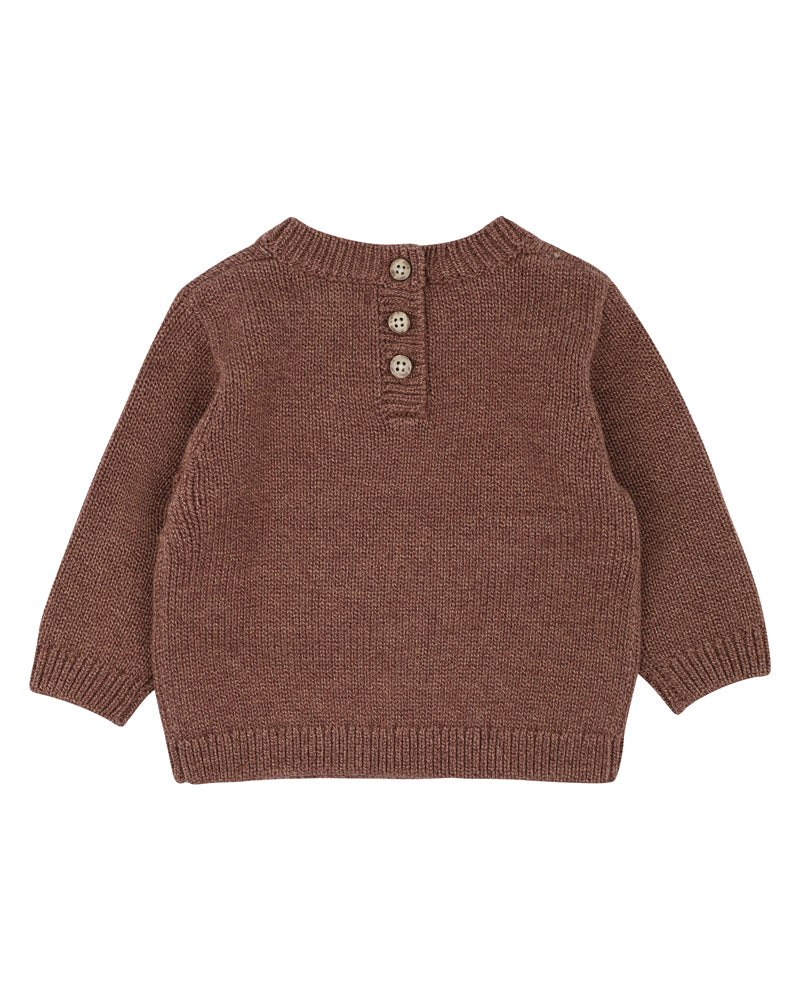 Bébé | Myles Beaver Knitted Jumper - Brown