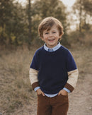Bébé | Jake Block knitted Jumper 3-7yrs