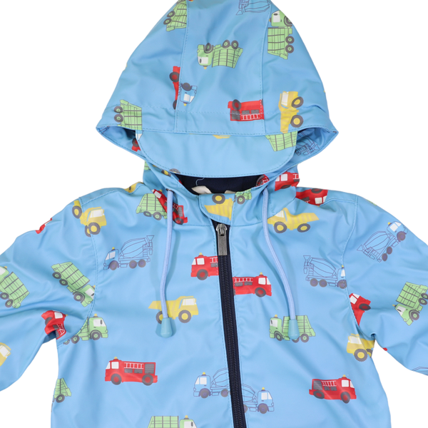 Korango | Trucks Polar Fleece Lined Zip Rain Suit - Airie Blue
