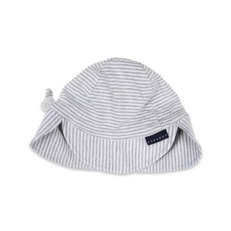 Korango | Cotton Legionnaires Sun Hat - Grey Marle Stripe