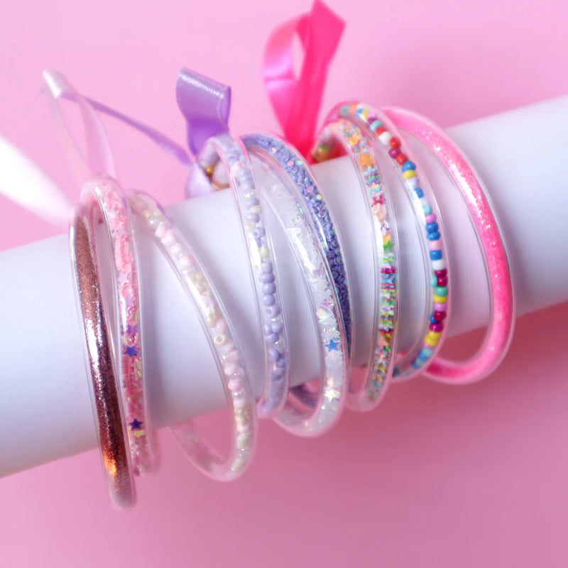 Lauren Hinkley | Pink Glitter Elastic Bracelet (3 Set)