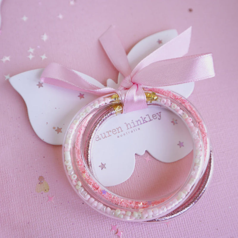 Lauren Hinkley | Pink Glitter Elastic Bracelet (3 Set)