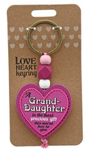 Love Heart keyring - Grandaughter